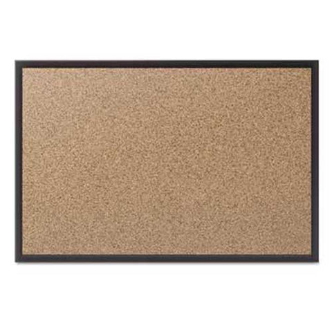 Quartet Classic Cork Bulletin Board, 36x24, Black Aluminum Frame