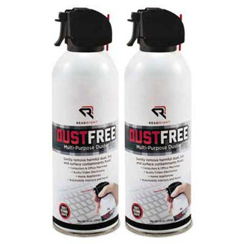 Read Right DustFree Multipurpose Duster, 2 10oz Cans/Pack