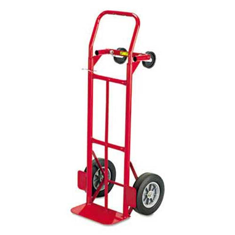Safco Two-Way Convertible Hand Truck, 500-600lb Capacity, 18w x 51h, Red