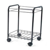 Safco Letter/Legal Desk Side File Cart, 17-1/4w x 13d x 22h, Black