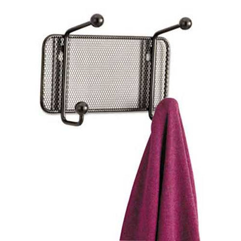 Safco Onyx Mesh Wall Racks, 2-Hook, Steel