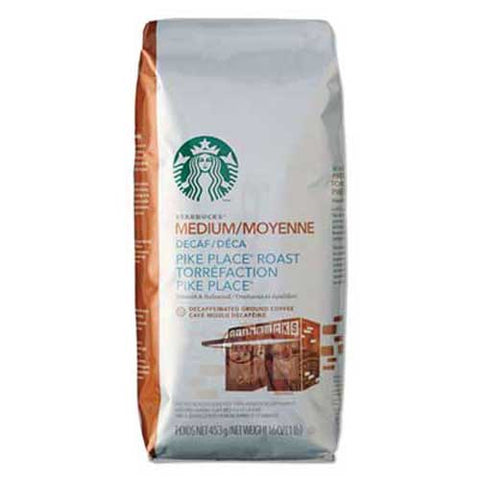 Starbucks Coffee, Ground, Pike Place Decaf, 1lb Bag