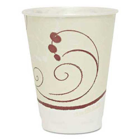 SOLO Cup Company Symphony Design Trophy Foam Hot/Cold Drink Cups, 12oz, 300/Carton