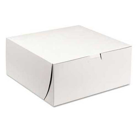 SCT Tuck-Top Bakery Boxes, 9w x 9d x 4h, White, 200/Carton