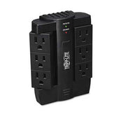 Tripp Lite SWIVEL6 Direct Plug-In Surge Suppressor, 6 Outlets, 1500 Joules, Black
