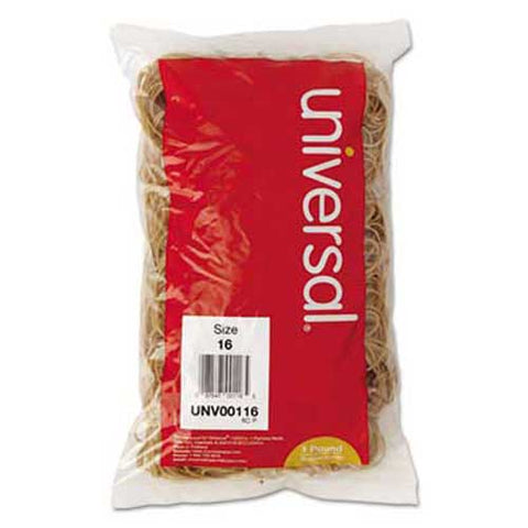 Universal Rubber Bands, Size 16, 2-1/2 x 1/16, 1900 Bands/1lb Pack