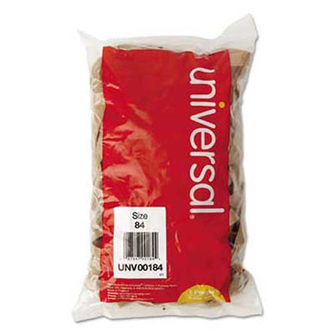 Universal Rubber Bands, Size 84, 3-1/2 x 1/2, 155 Bands/1lb Pack