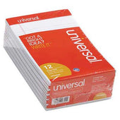 Universal Perforated Edge Writing Pad, Narrow Rule, 5 x 8, White, 50-Sheet, Dozen