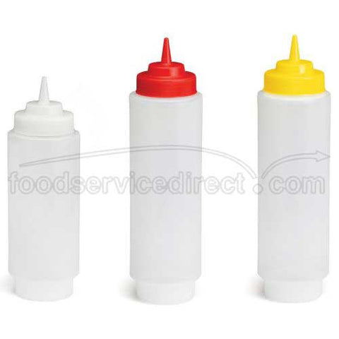 Tablecraft Dual Way Wide Mouth Natural Squeeze Dispenser, 16 Ounce -- 12 per case