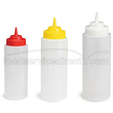 Tablecraft Wide Mouth Mustard Squeeze Dispenser, 24 Ounce -- 12 per case