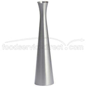 Tablecraft Stainless Steel Brushed Flower Vase, 8 inch.