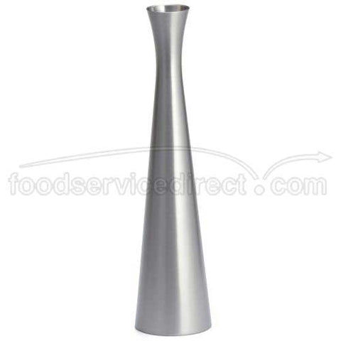 Tablecraft Stainless Steel Brushed Flower Vase, 8 inch.