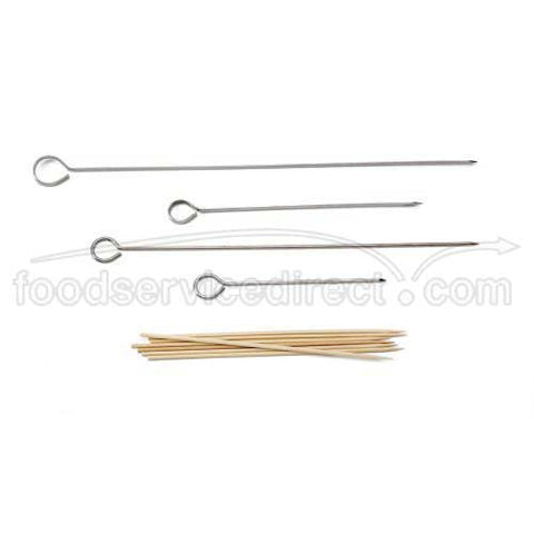 Tablecraft Stainless Steel Oval Skewer, 10 inch -- 60 per case.