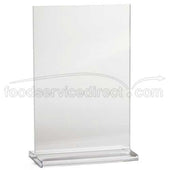 Tablecraft Acrylic Two Sided Table Tent, 5 x 7 inch -- 24 per case.