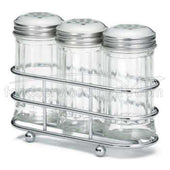 Tablecraft 3 Shaker Condiment Dispenser Set, 2 Ounce -- 6 per case.