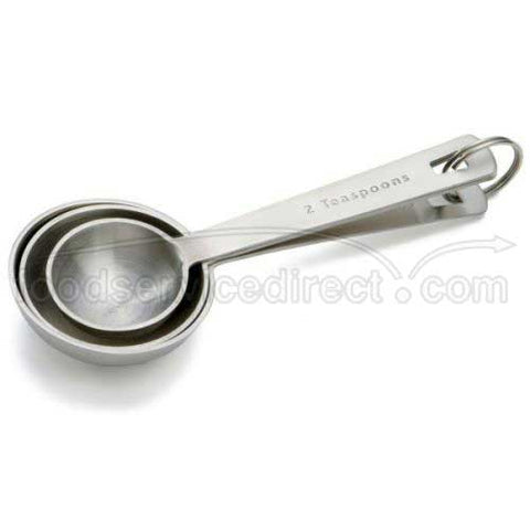 Tablecraft Heavyweight Stainless Steel Extra Large Measuring Spoon Set, 3 piece -- 1 set.