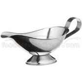 Tablecraft Stainless Steel Standard Weight Gravy Boat, 3 Ounce.