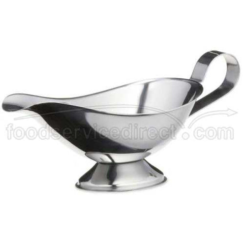 Tablecraft Stainless Steel Standard Weight Gravy Boat, 3 Ounce.