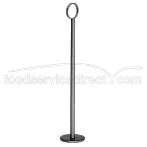 Tablecraft Black Powder Coated Metal Table Number Stand, 12 inch.