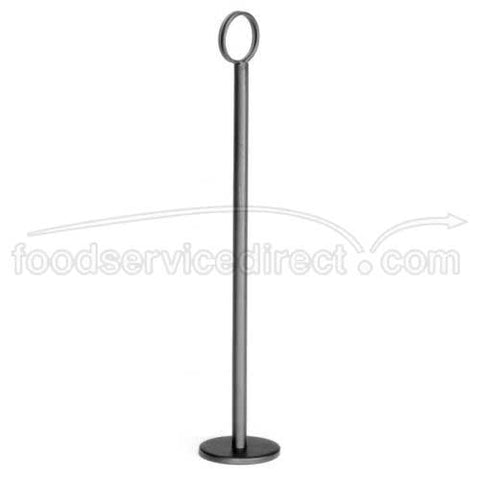 Tablecraft Black Powder Coated Metal Table Number Stand, 15 inch.