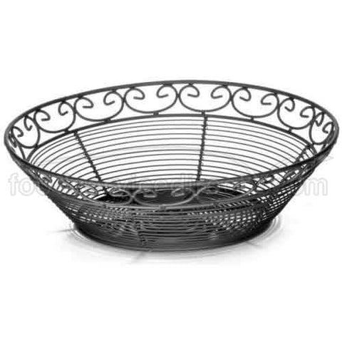 Tablecraft Mediterranean Collection Round Serving Basket, 8 x 2 1/4 inch