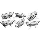 Tablecraft Stand Alone Transformer Oblong Buffet Service Basket, 24 x 12 x 6 inch.