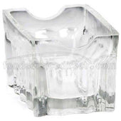 Tablecraft Fluted Glass Sugar Packet Holder -- 12 per case.