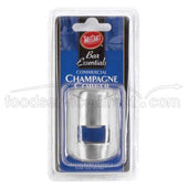 Tablecraft Cash and Carry Brushed Stainless Steel Champagne Stopper -- 6 per case.