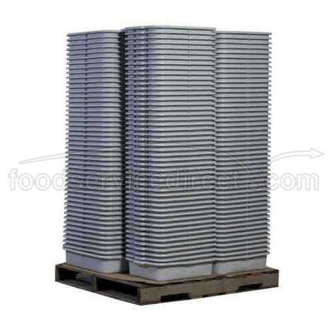 Tablecraft High Density Polyethylene Black Palletized Tote Box, 7 inch -- 240 per case.