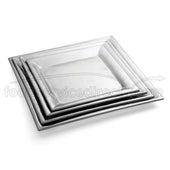 Tablecraft Remington Collection 18-8 Stainless Steel Square Buffet Service Tray, 20 inch.