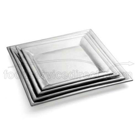 Tablecraft Remington Collection 18-8 Stainless Steel Square Buffet Service Tray, 20 inch.