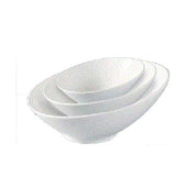 Yanco Fuji Porcelain Bone White Oblong Slanted Sheer Bowl, 16 Ounce -- 24 per case.