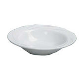 Yanco Miami Porcelain Bone White Round Embossed Fruit Bowl, 5 1/2 Ounce -- 36 per case.