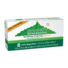Seventh Generation Drawstring Kitchen Bags, 20 Count -- 12 per case