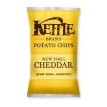Kettle Brand New York Cheddar Potato Chips, 1.5 Ounce -- 24 per case.