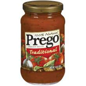 Campbells Prego Regular 100 Percent Natural Traditional Italian Spaghetti Sauce, 14 Ounce -- 12 per case.
