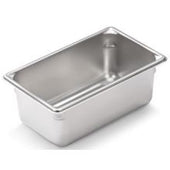 Super Pan Ii Stainless Steel Steam Table Pans,18-8 Stainless Steel ,One Ninth Size,Dimensions 6 7/8 X 4 1/4 Inches,Capacity 1 Ltr.