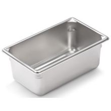 Super Pan Ii Stainless Steel Steam Table Pans,18-8 Stainless Steel ,One Ninth Size,Dimensions 6 7/8 X 4 1/4 Inches,Capacity 1 Ltr.