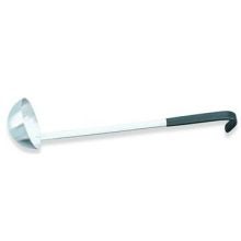 Ladles With Black Kool-Touch Handles - 18-8 Stainless Steel , Capacity 6 Ounce.