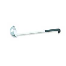 Ladles With Black Kool-Touch Handles - 18-8 Stainless Steel , Capacity 8 Ounce.