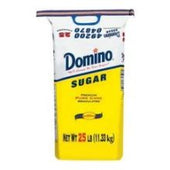 Domino Granulated Sugar, 25 Pound Bag.