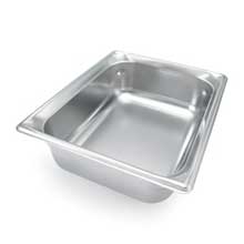 Super Pan, One Half Size,18-8 Stainless Steel,Dimensions 10 3/8 X 12 13/16 Inches, 5.6 Ltrs.