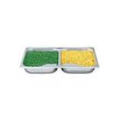 Vollrath Stainless Steel 2.6 Quart Round Divided Food Pan Only.