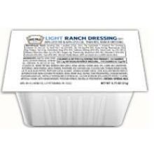 Heinz Light Ranch Dressing, 0.75 Ounce -- 100 per case.