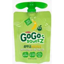 GoGo SqueeZ Apple Banana On the Go Apple Sauce, 3.2 Ounce -- 72 per case.