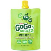 GoGo Squeez Apple Apple On The Go Applesauce, 3.2 Ounce -- 72 per case.