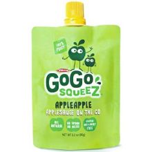 GoGo Squeez Apple Apple On The Go Applesauce, 3.2 Ounce -- 72 per case.