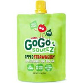 GoGo Squeez Apple Strawberry On The Go Applesauce, 3.2 Ounce -- 72 per case.