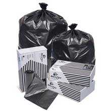 Pitt Plastics 33 x 39 Black Perforated Can Liner Roll -- 250 per case.