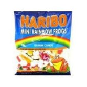 Haribo Mini Rainbow Frogs Gummy Candy, 5 Ounce -- 12 per case.